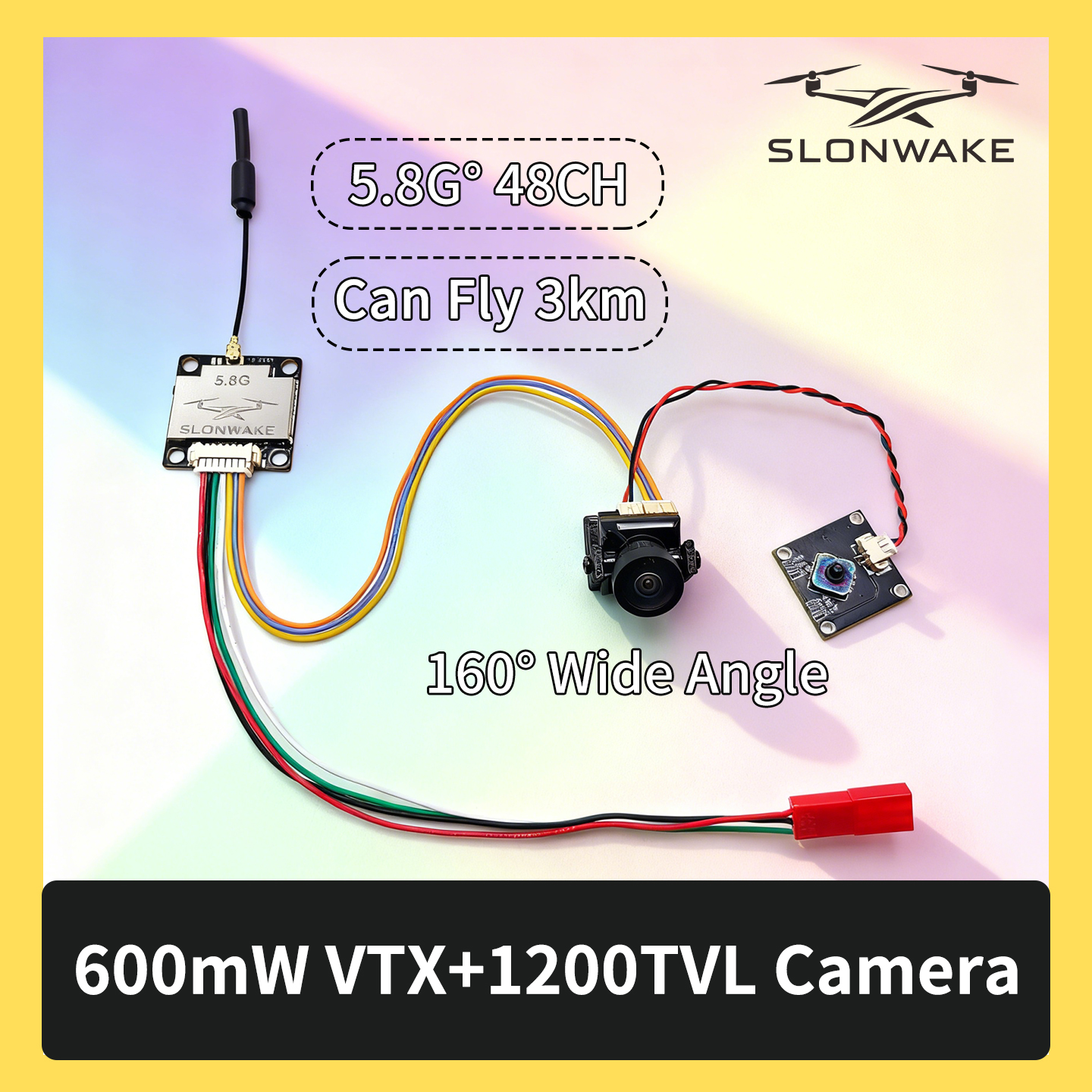 SLONWAKE 5.8G 600mW 7-24V FPV  - Drone Frame 评论和价格