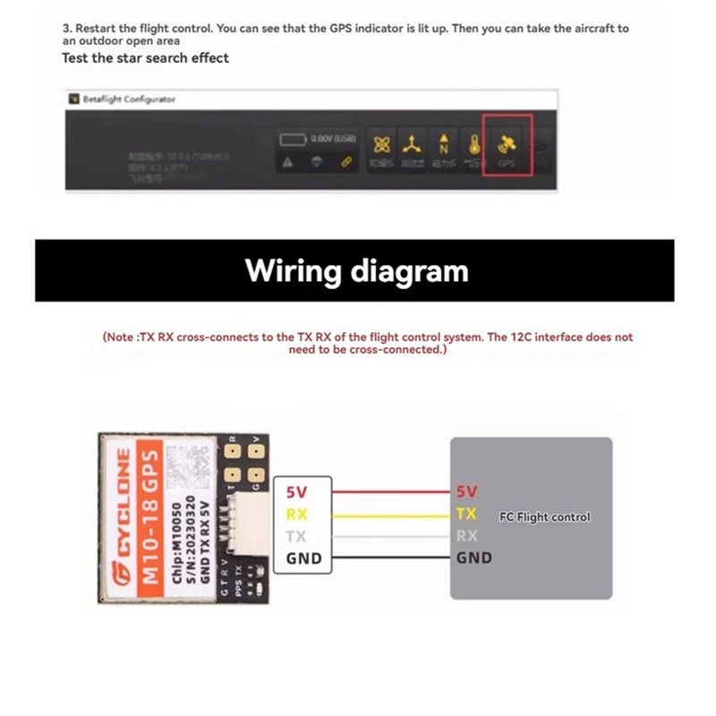 SQPP-M1018 M10 GPS Module With - Drone Compass 评论和价格
