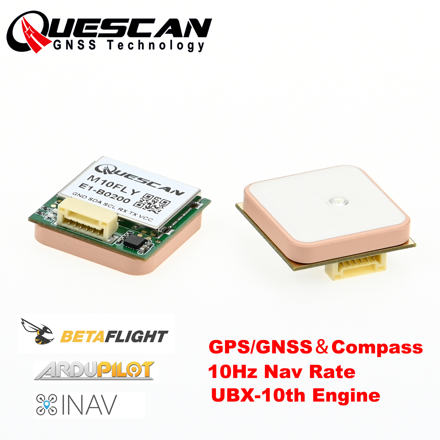 Quescan 25mm*25mm M10FLY 10Hz  - Drone Gps Module 评论和价格