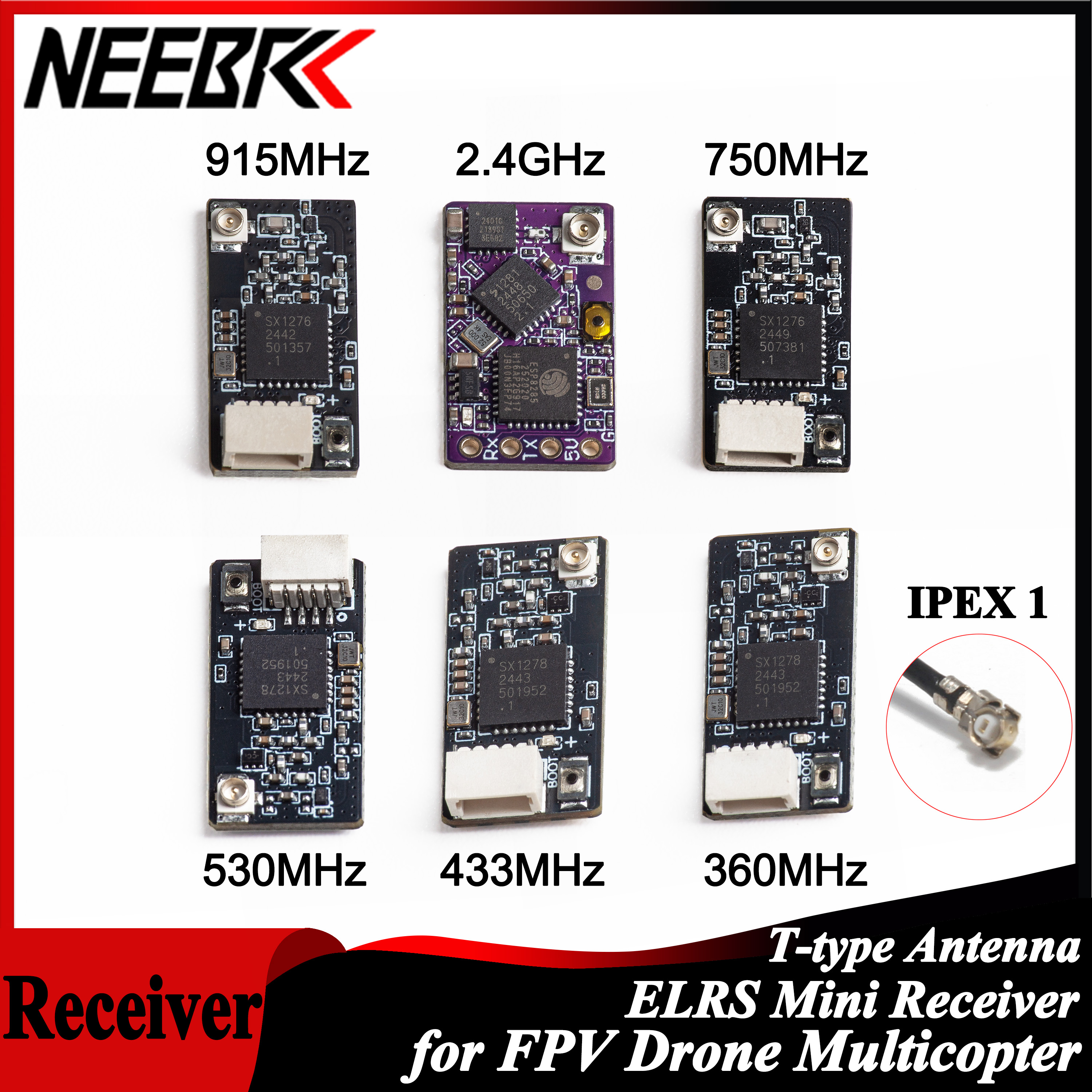 NEEBRC ELRS 2.4G/915Mhz/360Mhz - Drone Frame 评论和价格