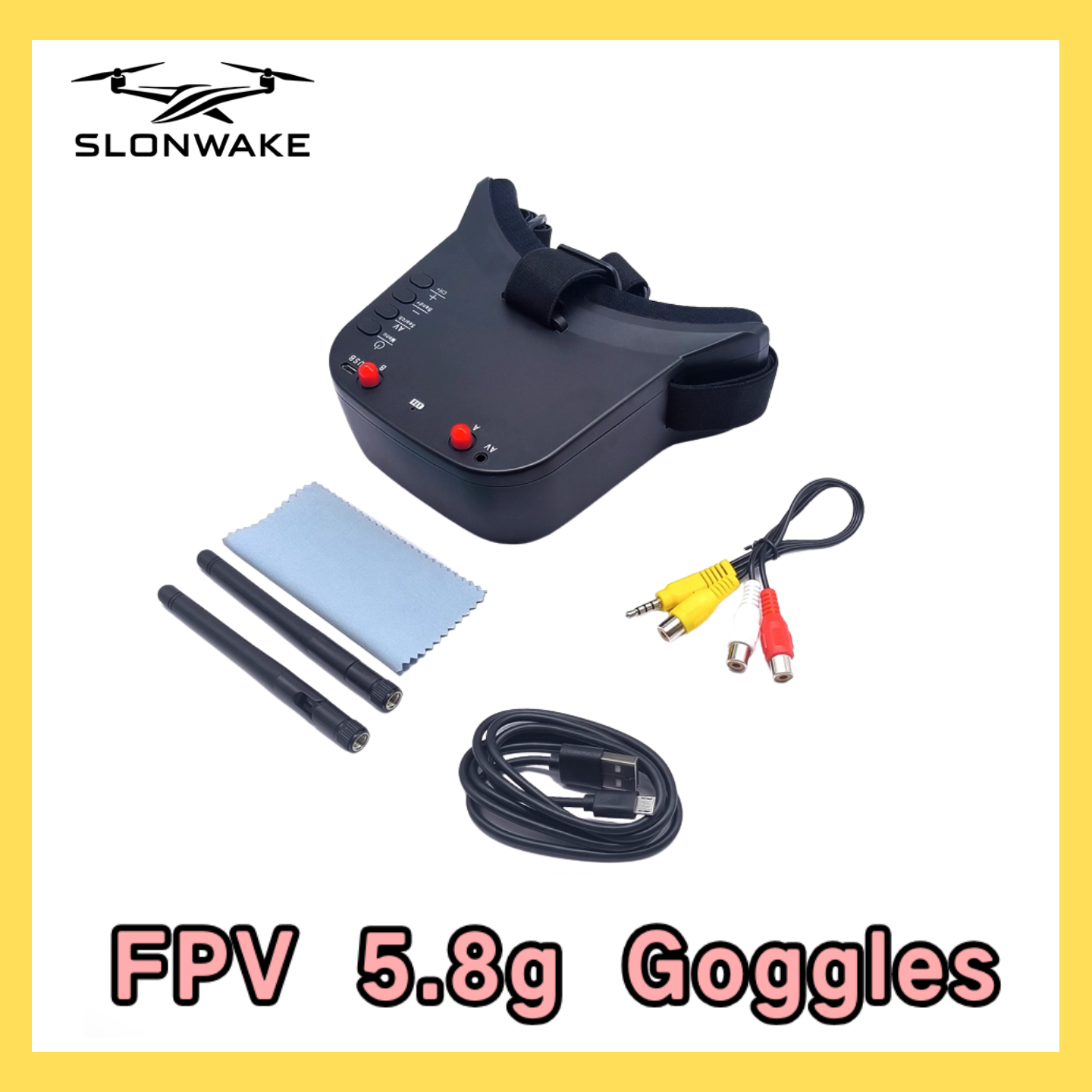 SLONWAKE 5.8G 48CH FPV 400mw V - Drone Frame 评论和价格
