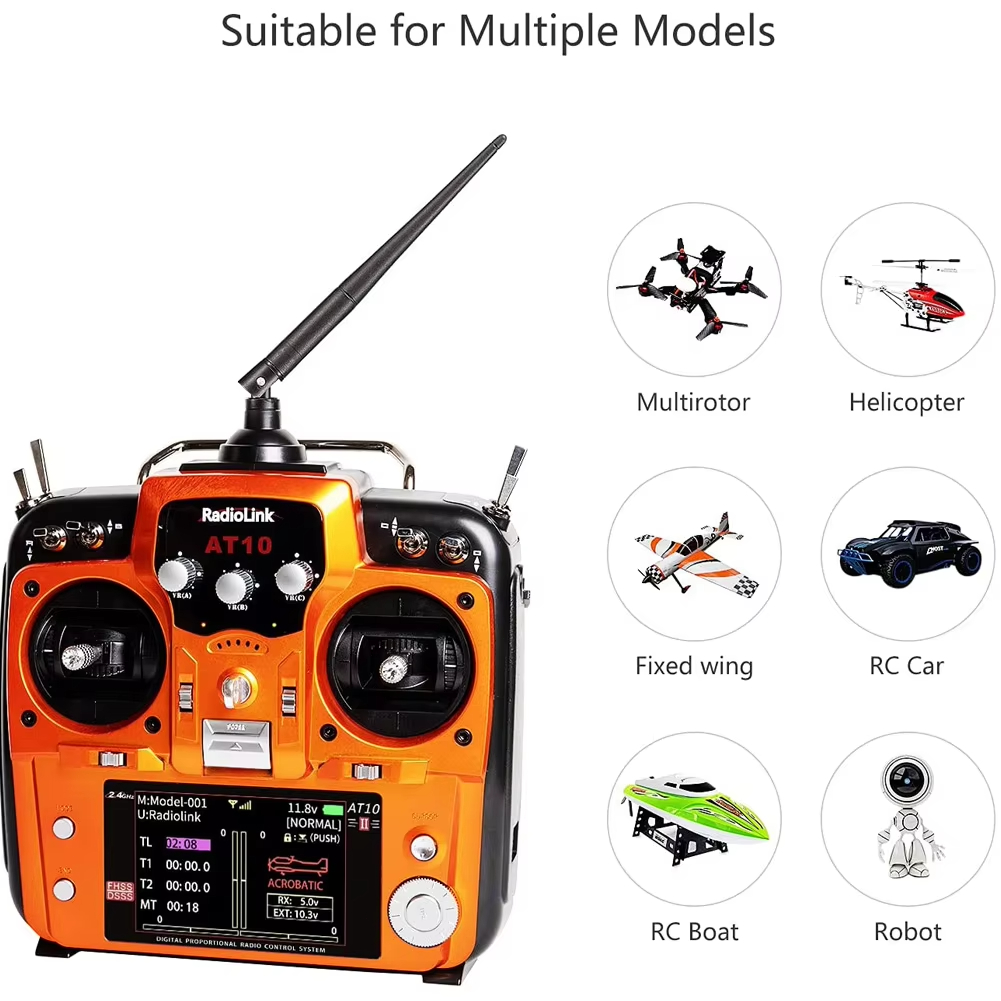 RadioLink AT10 II 2.4G 10CH RC - Drone Power Distribution Board 评论和价格